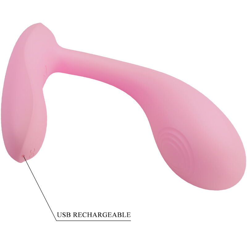 Pretty Love - Baird G-Spot 12 Vibraciones Recargable Rosa App 6 Pretty Love - Baird G-Spot 12 Vibraciones Recargable Rosa App - Imagen 6