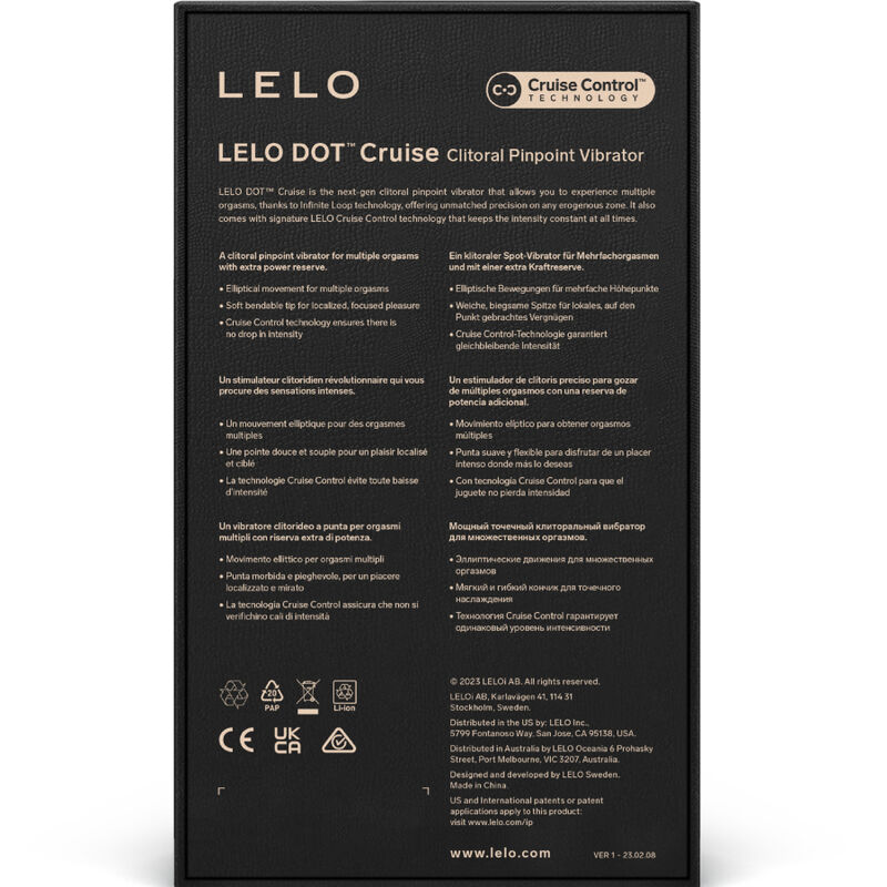Lelo - Dot Cruise Estimulador De Clítoris Amarillo 14 Lelo - Dot Cruise Estimulador De Clítoris Amarillo - Imagen 14