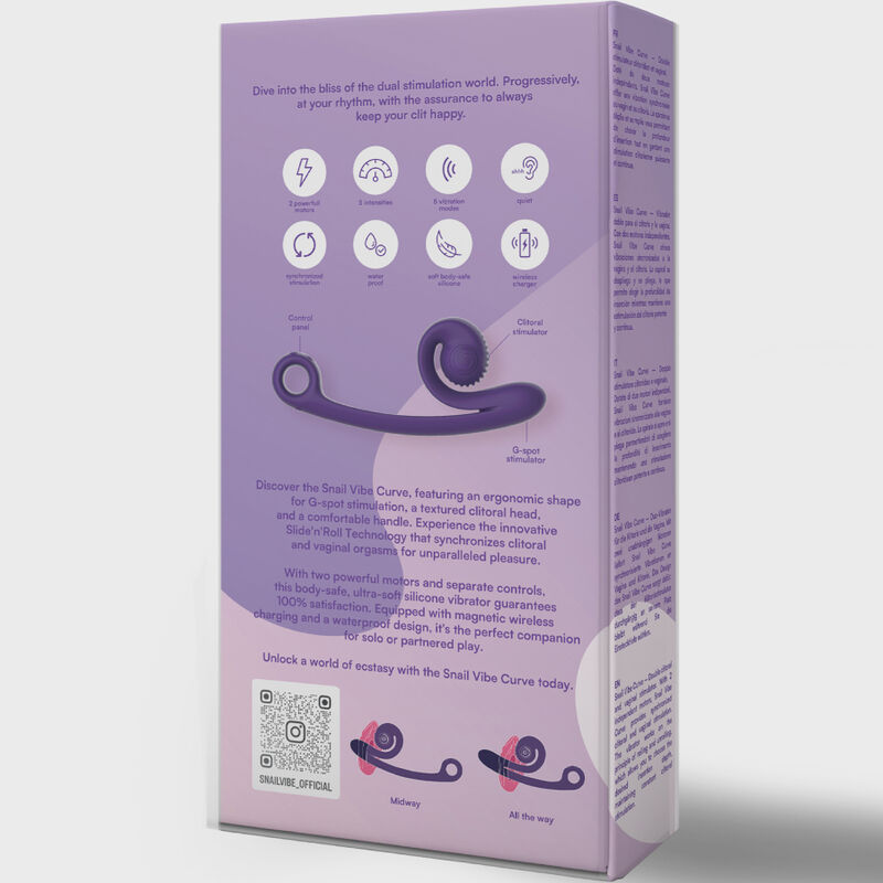 Snail Vibe - Curve Vibrador Naranja 10 Snail Vibe - Curve Vibrador Naranja - Imagen 10
