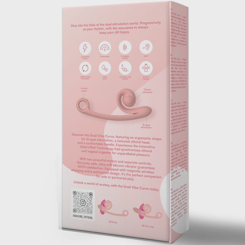 Snail Vibe - Curve Vibrador Naranja 15 Snail Vibe - Curve Vibrador Naranja - Imagen 15