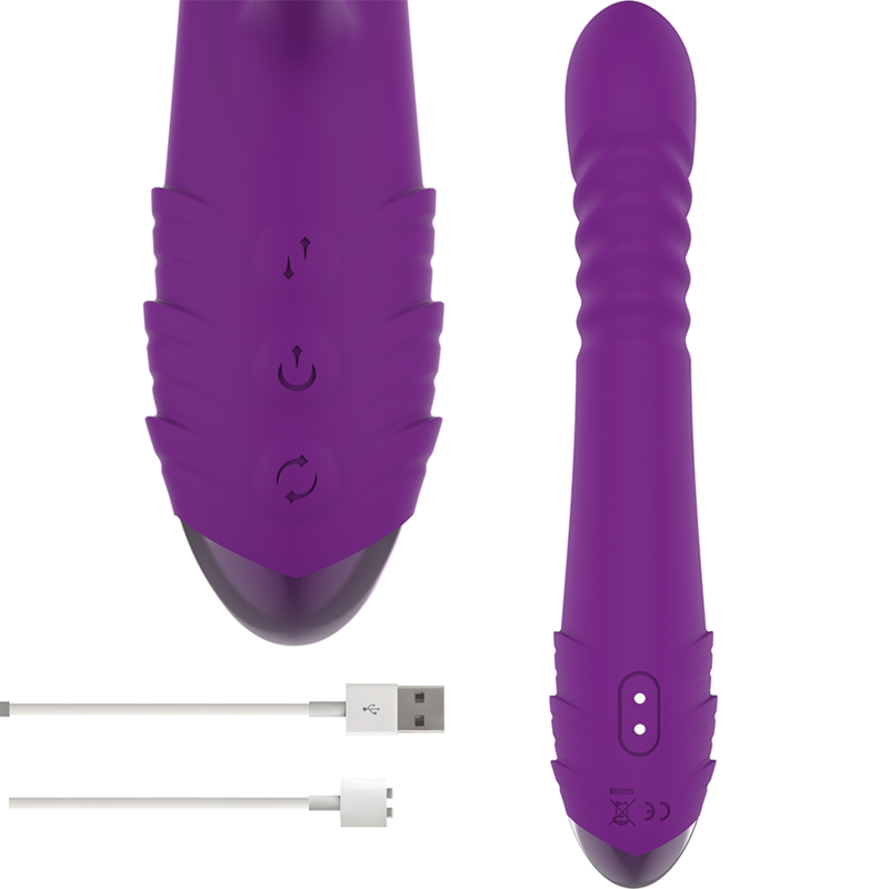 Intense - Iggy Vibrador Multifunción Recargable Up &Amp; Down Con Estimulador De Clitoris Morado 4 Intense - Iggy Vibrador Multifunción Recargable Up &Amp; Down Con Estimulador De Clitoris Morado - Imagen 4