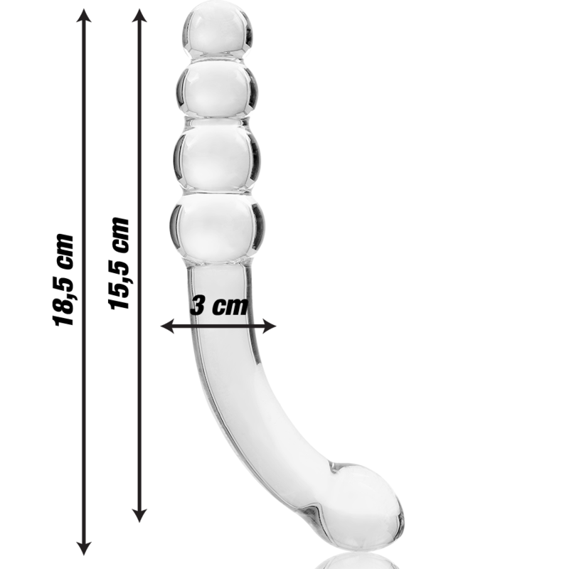 Nebula Series By Ibiza - Modelo 14 Dildo Cristal Transparente 18.5 Cm -O- 3 Cm 3 Nebula Series By Ibiza - Modelo 14 Dildo Cristal Transparente 18.5 Cm -O- 3 Cm - Imagen 3