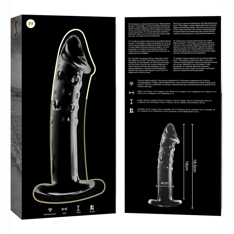 Nebula Series By Ibiza - Modelo 19 Dildo Cristal Transparente 18.5 Cm -O- 4 Cm 6 Nebula Series By Ibiza - Modelo 19 Dildo Cristal Transparente 18.5 Cm -O- 4 Cm - Imagen 6
