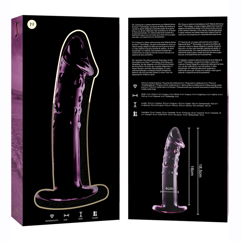 Nebula Series By Ibiza - Modelo 19 Dildo Cristal Transparente 18.5 Cm -O- 4 Cm 13 Nebula Series By Ibiza - Modelo 19 Dildo Cristal Transparente 18.5 Cm -O- 4 Cm - Imagen 13