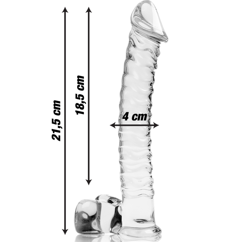 Nebula Series By Ibiza - Modelo 23 Dildo Cristal Transparente 21.5 Cm -O- 4 Cm 3 Nebula Series By Ibiza - Modelo 23 Dildo Cristal Transparente 21.5 Cm -O- 4 Cm - Imagen 3