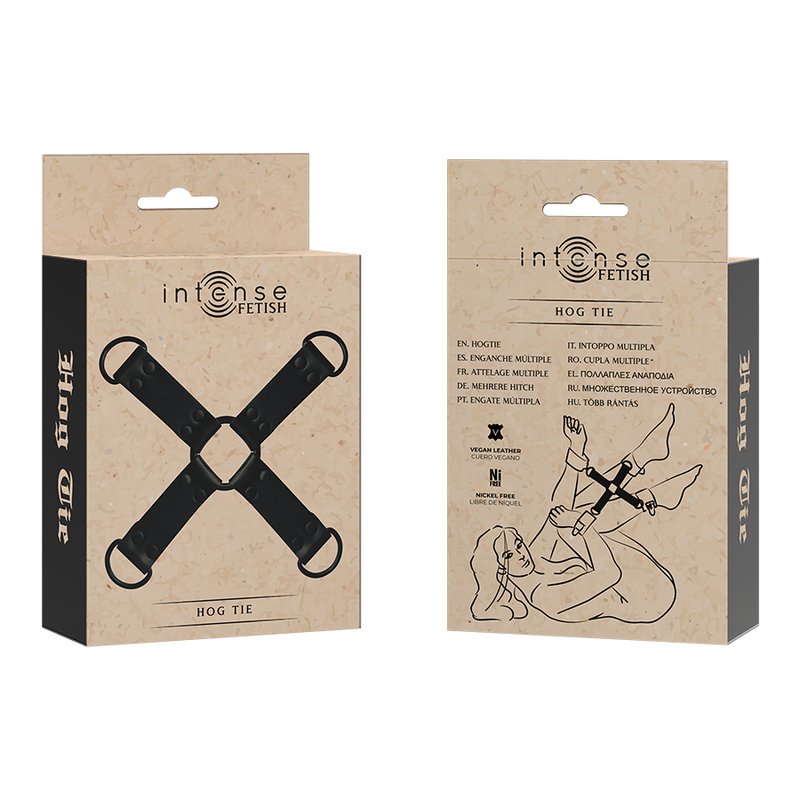 Intense - Fetish Enganche Múltiple Para Manos Y Pies De Cuero Vegano 6 Intense - Fetish Enganche Múltiple Para Manos Y Pies De Cuero Vegano - Imagen 6