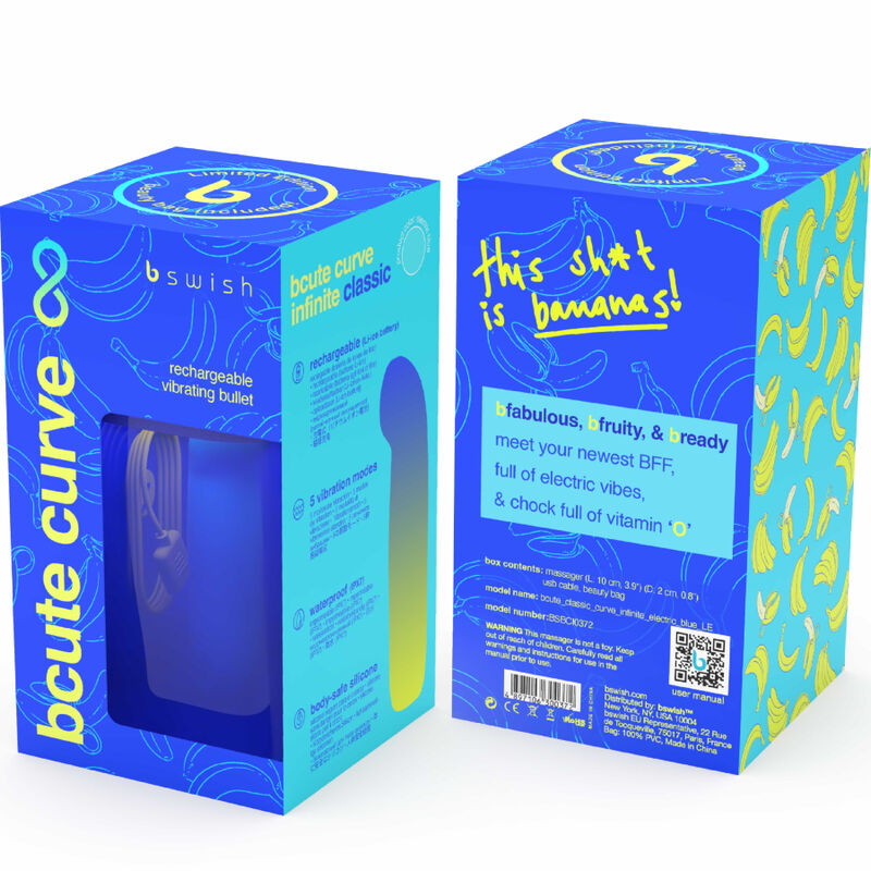 B Swish - Bcute Curve Infinite Classic Edicion Limitada Vibrador Recargable Silicona Azul 5 B Swish - Bcute Curve Infinite Classic Edicion Limitada Vibrador Recargable Silicona Azul - Imagen 5