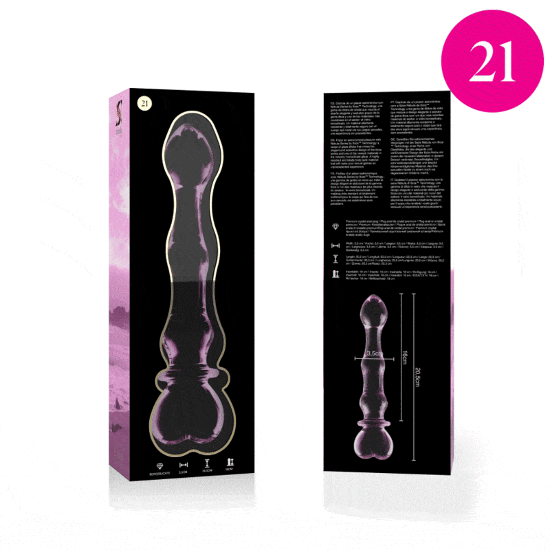 Nebula Series By Ibiza - Modelo 21 Dildo Cristal Transparente 20.5 Cm -O- 3.5 Cm 11 Nebula Series By Ibiza - Modelo 21 Dildo Cristal Transparente 20.5 Cm -O- 3.5 Cm - Imagen 11