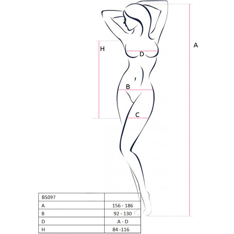 Passion - Bs097 Bodystocking Negro 19 Passion - Bs097 Bodystocking Negro - Imagen 19