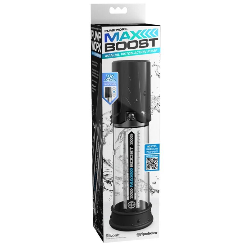Pump Worx - Bomba De Ereccion Max Boost Negro 5 Pump Worx - Bomba De Ereccion Max Boost Negro - Imagen 5