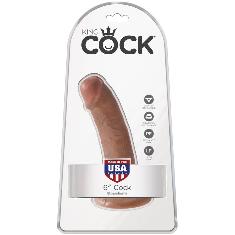 King Cock - Pene Realístico 15 Cm Caramelo 6 King Cock - Pene Realístico 15 Cm Caramelo - Imagen 6
