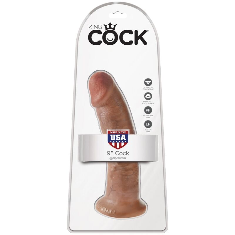 King Cock - Pene Realístico 21.7 Cm Caramelo 6 King Cock - Pene Realístico 21.7 Cm Caramelo - Imagen 6