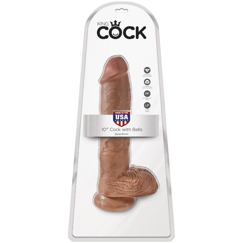 King Cock - Pene Realístico Con Testículos 19.8 Cm Caramelo 6 King Cock - Pene Realístico Con Testículos 19.8 Cm Caramelo - Imagen 6
