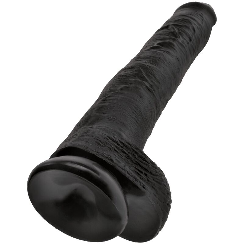 King Cock - Pene Realístico Con Testículos 30.5 Cm Negro 4 King Cock - Pene Realístico Con Testículos 30.5 Cm Negro - Imagen 4