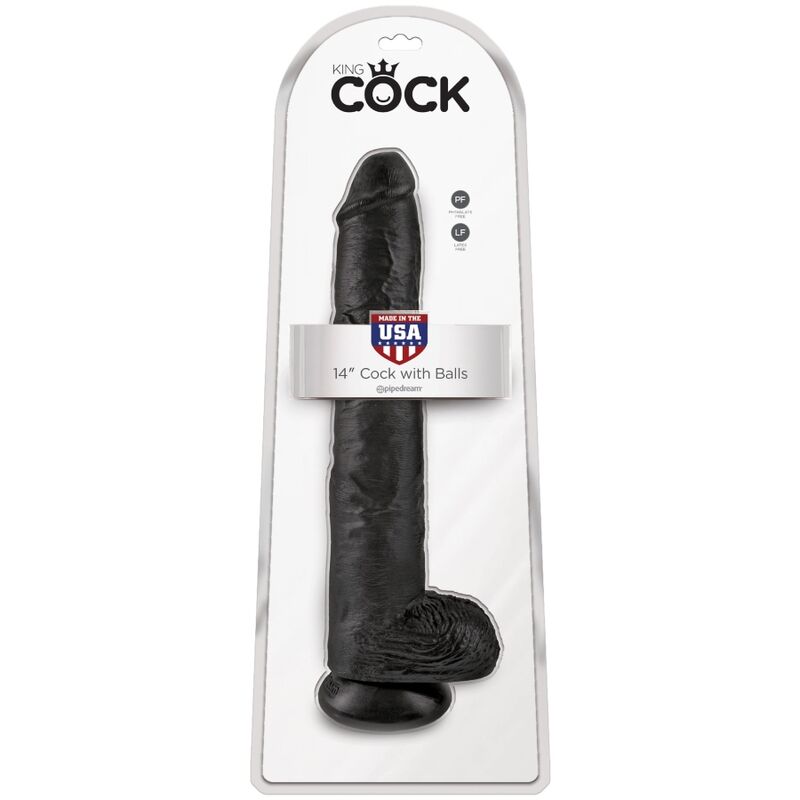 King Cock - Pene Realístico Con Testículos 30.5 Cm Negro 6 King Cock - Pene Realístico Con Testículos 30.5 Cm Negro - Imagen 6