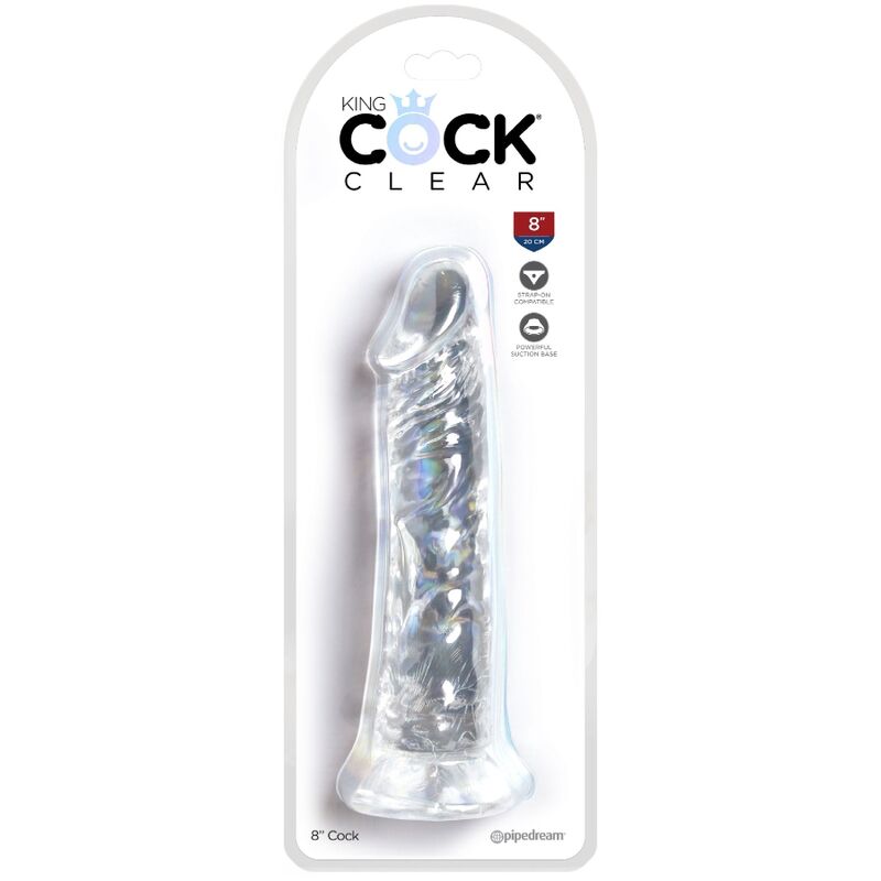 King Cock - Clear Pene Realístico 19.7 Cm Transparente 4 King Cock - Clear Pene Realístico 19.7 Cm Transparente - Imagen 4