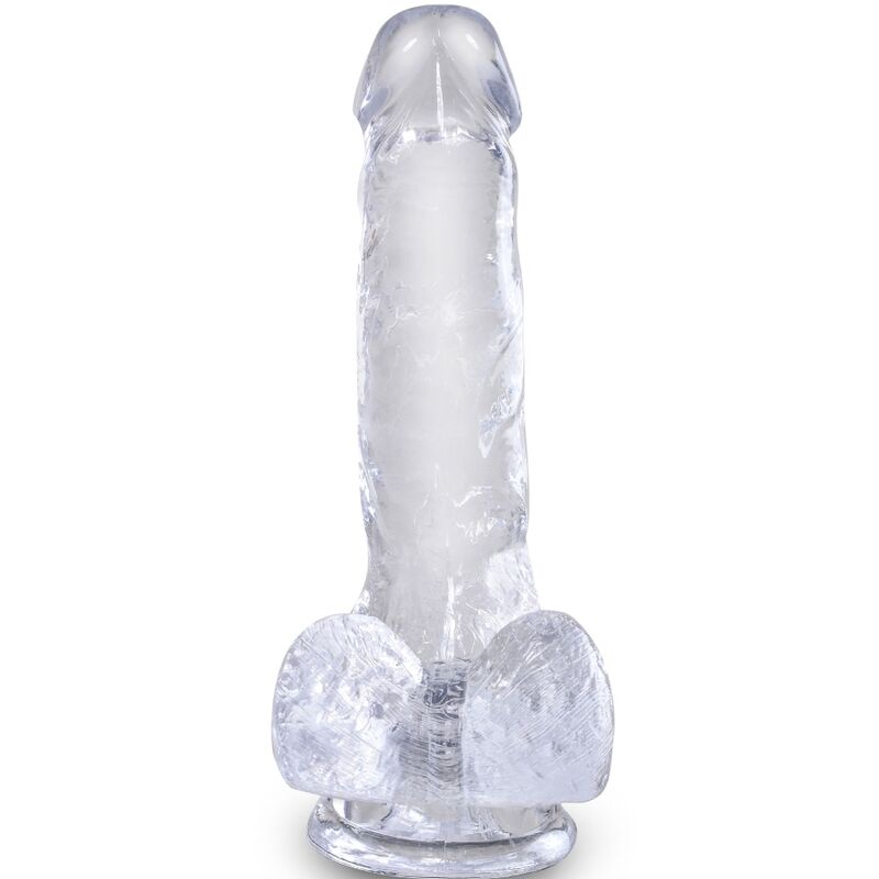 King Cock - Clear Pene Realístico Con Testículos 13.5 Cm Transparente 2 King Cock - Clear Pene Realístico Con Testículos 13.5 Cm Transparente - Imagen 2