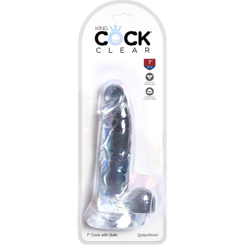 King Cock - Clear Pene Realístico Con Testículos 15.2 Cm Transparente 5 King Cock - Clear Pene Realístico Con Testículos 15.2 Cm Transparente - Imagen 5