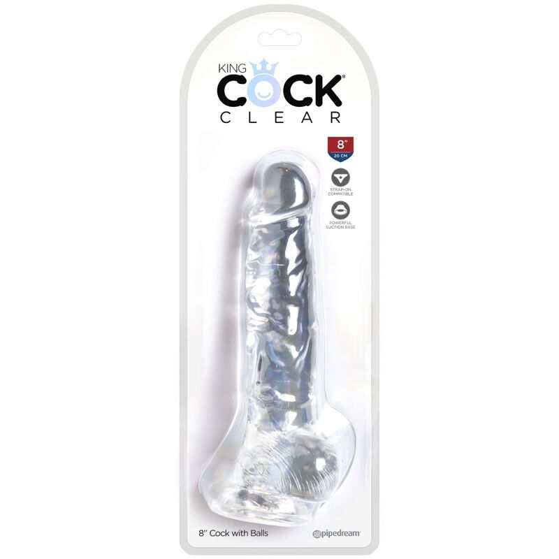 King Cock - Clear Pene Realístico Con Testículos 16.5 Cm Transparente 5 King Cock - Clear Pene Realístico Con Testículos 16.5 Cm Transparente - Imagen 5