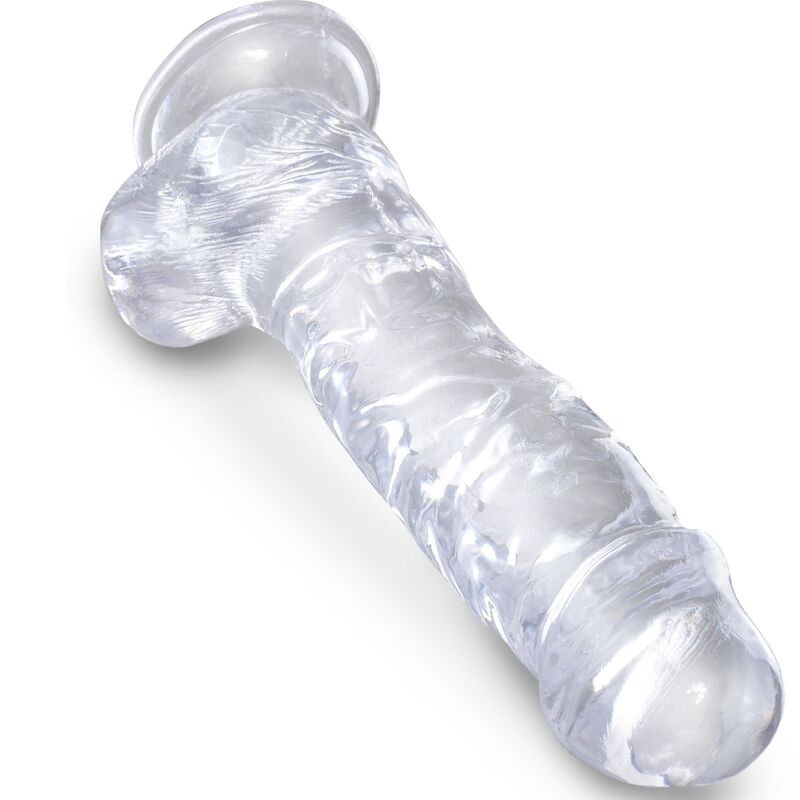 King Cock - Clear Pene Realístico Con Testículos 16.5 Cm Transparente 3 King Cock - Clear Pene Realístico Con Testículos 16.5 Cm Transparente - Imagen 3