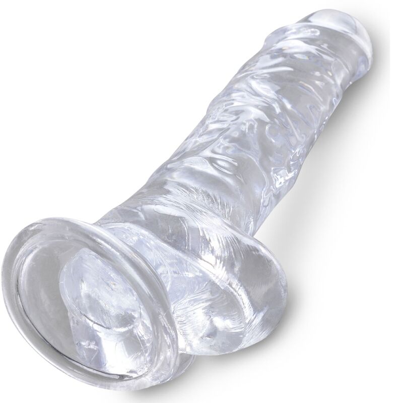 King Cock - Clear Pene Realístico Con Testículos 16.5 Cm Transparente 4 King Cock - Clear Pene Realístico Con Testículos 16.5 Cm Transparente - Imagen 4