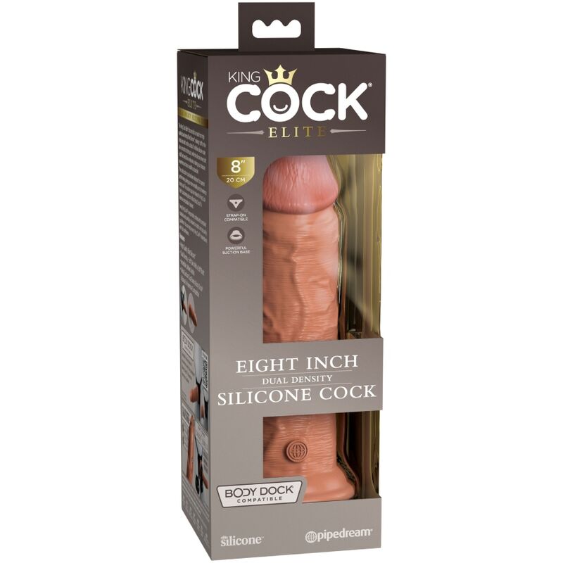 King Cock - Élite Dildo Realístico Silicona 20.3 Cm Caramelo 5 King Cock - Élite Dildo Realístico Silicona 20.3 Cm Caramelo - Imagen 5