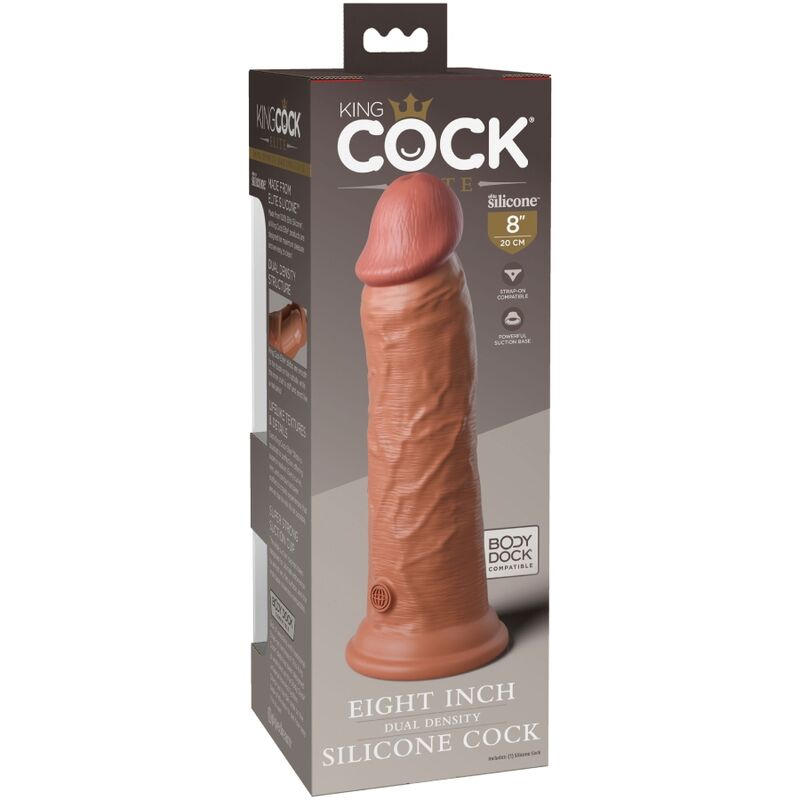 King Cock - Élite Dildo Realístico Silicona 20.3 Cm Caramelo 6 King Cock - Élite Dildo Realístico Silicona 20.3 Cm Caramelo - Imagen 6
