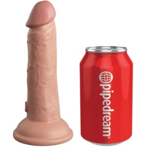 King Cock - Élite Dildo Realístico Vibrador & Silicona 15.2 Cm