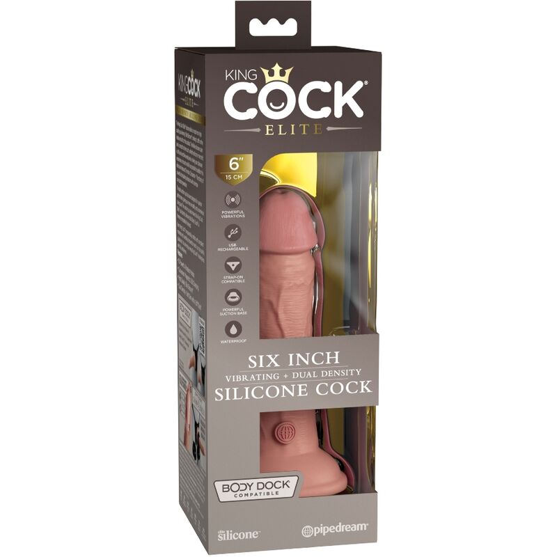 King Cock - Élite Dildo Realístico Vibrador &Amp; Silicona 15.2 Cm 6 King Cock - Élite Dildo Realístico Vibrador &Amp; Silicona 15.2 Cm - Imagen 6