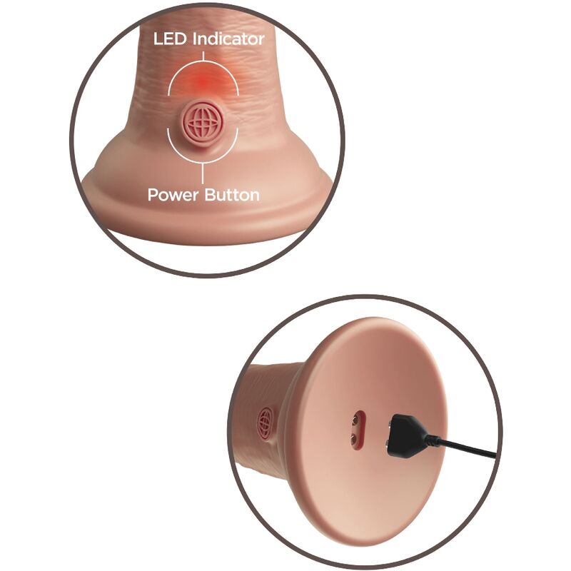 King Cock - Élite Dildo Realístico Vibrador &Amp; Silicona 15.2 Cm 5 King Cock - Élite Dildo Realístico Vibrador &Amp; Silicona 15.2 Cm - Imagen 5