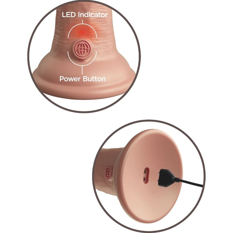 King Cock - Élite Dildo Realístico Vibrador &Amp; Silicona 20.3 Cm 4 King Cock - Élite Dildo Realístico Vibrador &Amp; Silicona 20.3 Cm - Imagen 4