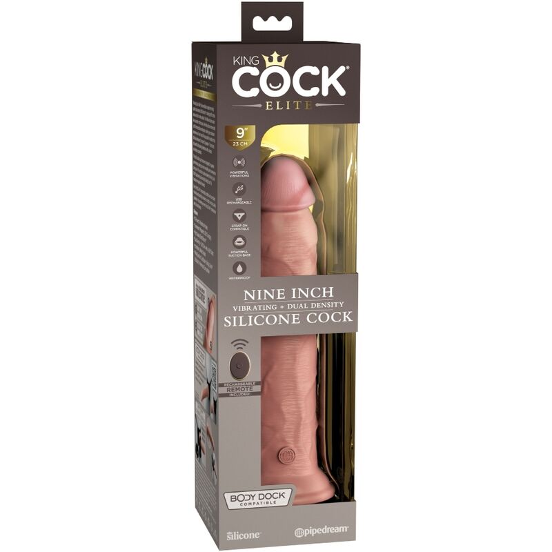 King Cock - Élite Dildo Realístico Vibrador &Amp; Silicona Control Remoto 23 Cm 7 King Cock - Élite Dildo Realístico Vibrador &Amp; Silicona Control Remoto 23 Cm - Imagen 7
