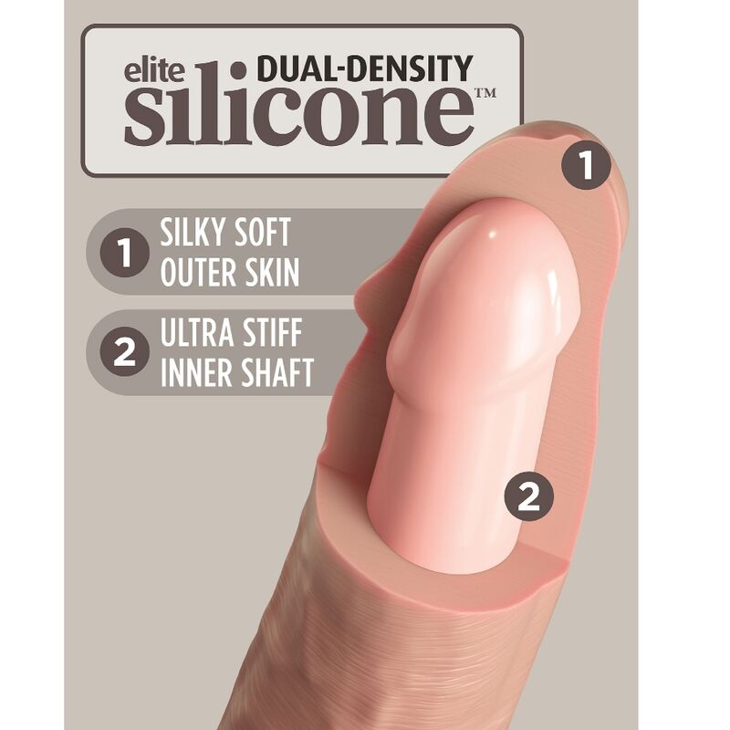 King Cock - Élite Dildo Realístico Vibrador &Amp; Silicona Control Remoto 23 Cm 6 King Cock - Élite Dildo Realístico Vibrador &Amp; Silicona Control Remoto 23 Cm - Imagen 6