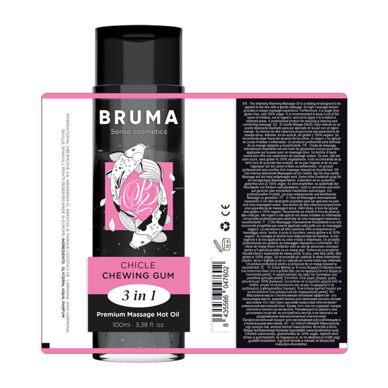 Bruma - Aceite De Masaje Premium Efecto Calor Sabor Chicle 3 En 1 - 100 Ml 6 Bruma - Aceite De Masaje Premium Efecto Calor Sabor Chicle 3 En 1 - 100 Ml - Imagen 6