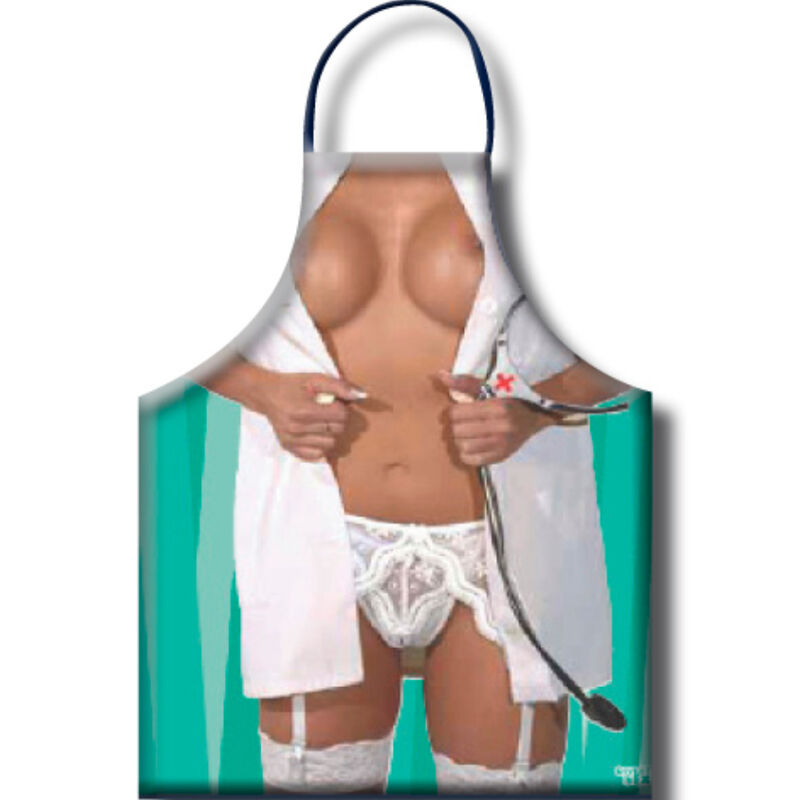 Diablo Picante - Delantal Enfermera Mujer 1 Diablo Picante - Delantal Enfermera Mujer