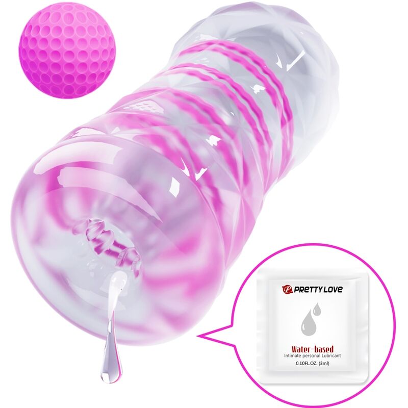 Pretty Love - Masturbador Masculino Fantasy Espiral Interna Y Bolas Transparente 3 Pretty Love - Masturbador Masculino Fantasy Espiral Interna Y Bolas Transparente - Imagen 3