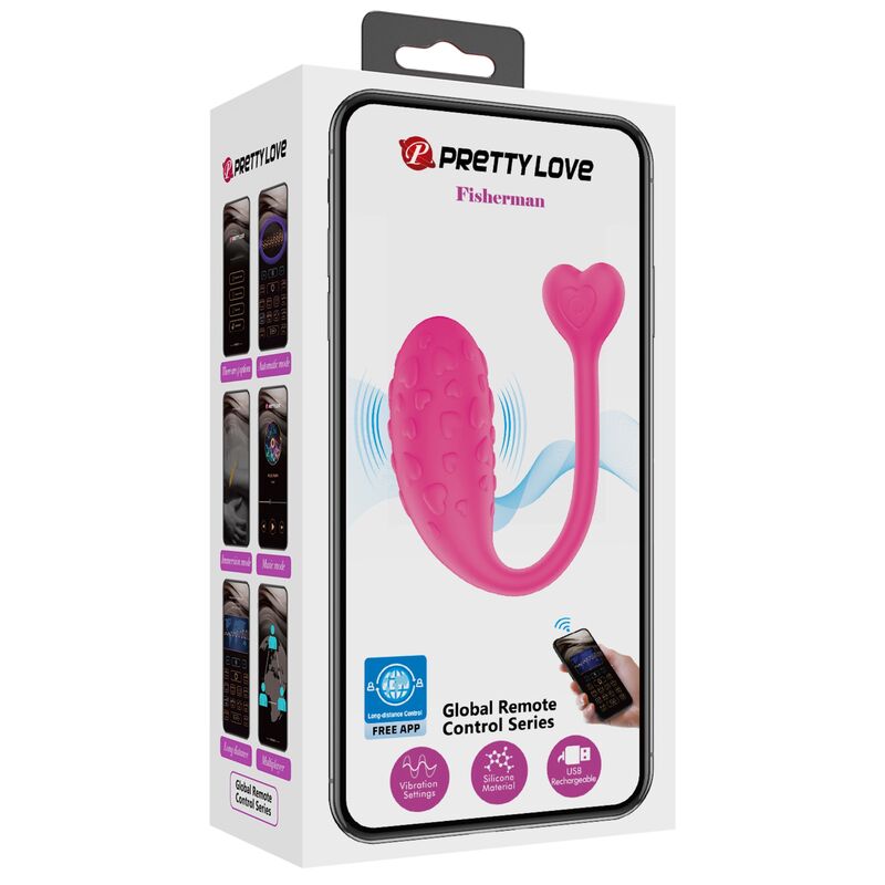 Pretty Love - Huevo Vibrador Pescador Rosa Controlado Por App 8 Pretty Love - Huevo Vibrador Pescador Rosa Controlado Por App - Imagen 8
