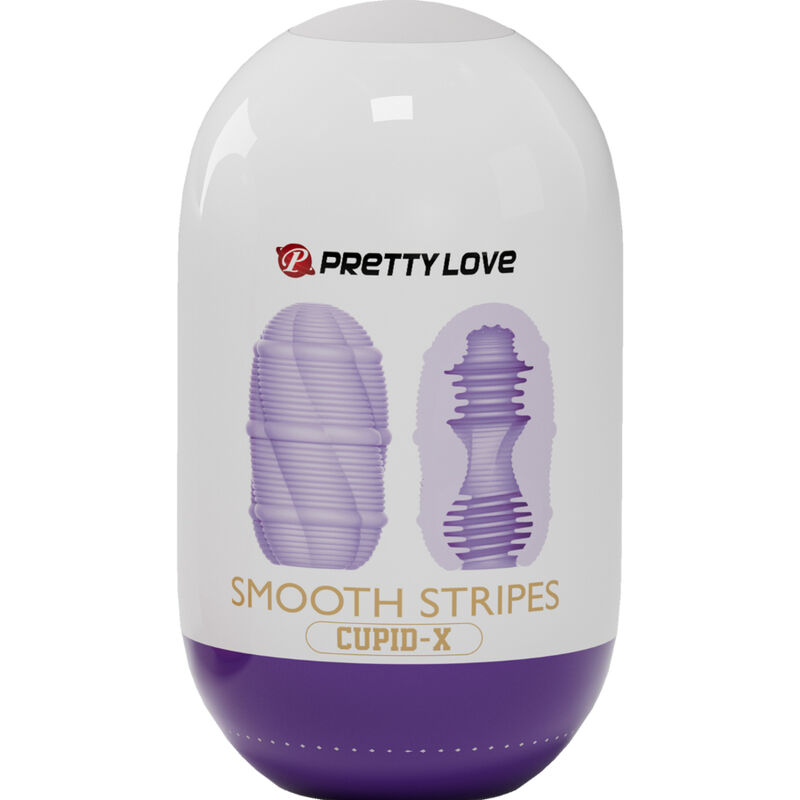 Pretty Love - Huevo Masturbador Smooth Stripes Cupid 5 Pretty Love - Huevo Masturbador Smooth Stripes Cupid - Imagen 5