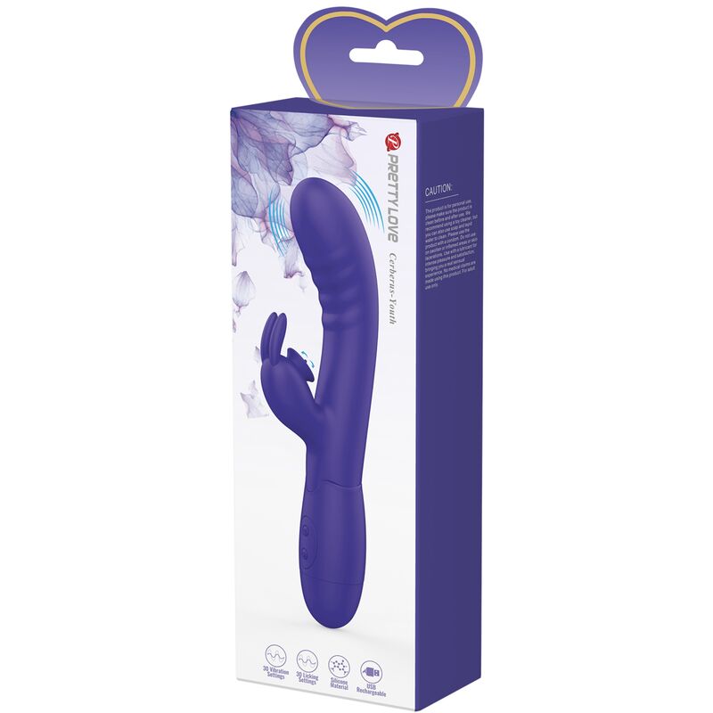 Pretty Love - Cerberus Youth Vibrador Rabbit Violeta 9 Pretty Love - Cerberus Youth Vibrador Rabbit Violeta - Imagen 9