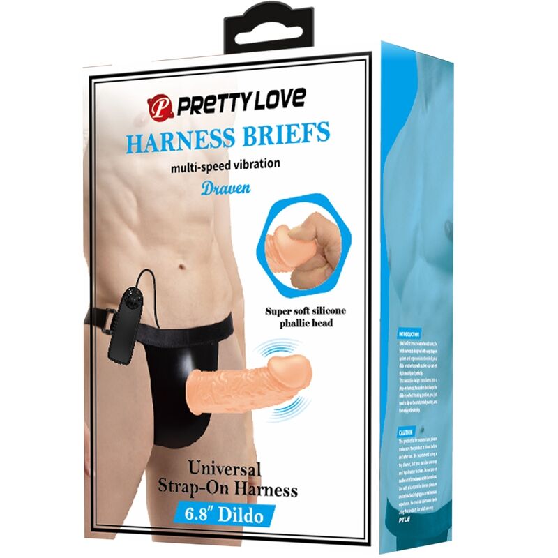 Pretty Love - Harness Briefs Con Vibración Dildo Incluido 11 Pretty Love - Harness Briefs Con Vibración Dildo Incluido - Imagen 11