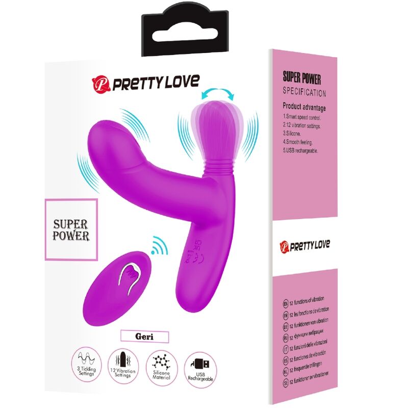 Pretty Love - Geri Masajeador Clitoris Control Remoto Rosa 10 Pretty Love - Geri Masajeador Clitoris Control Remoto Rosa - Imagen 10