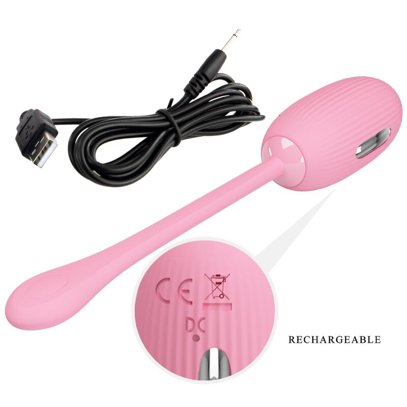 Pretty Love - Doreen Huevo Vibrador Recargable Rosa 5 Pretty Love - Doreen Huevo Vibrador Recargable Rosa - Imagen 5
