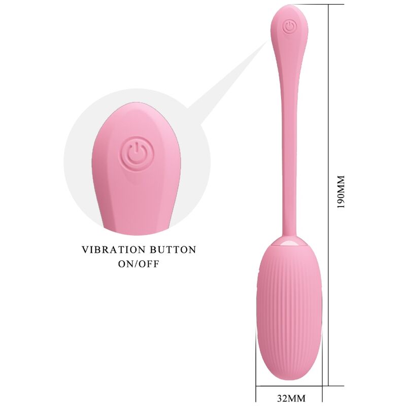Pretty Love - Doreen Huevo Vibrador Recargable Rosa 4 Pretty Love - Doreen Huevo Vibrador Recargable Rosa - Imagen 4