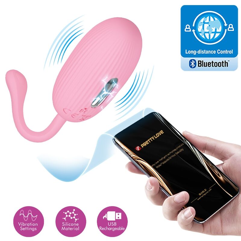 Pretty Love - Doreen Huevo Vibrador Recargable Rosa 6 Pretty Love - Doreen Huevo Vibrador Recargable Rosa - Imagen 6