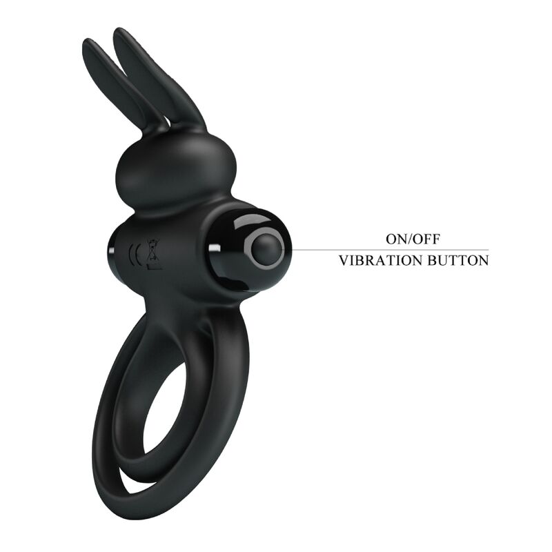 Pretty Love - Anillo Vibrador Iii Conejo Para Pene Negro 7 Pretty Love - Anillo Vibrador Iii Conejo Para Pene Negro - Imagen 7