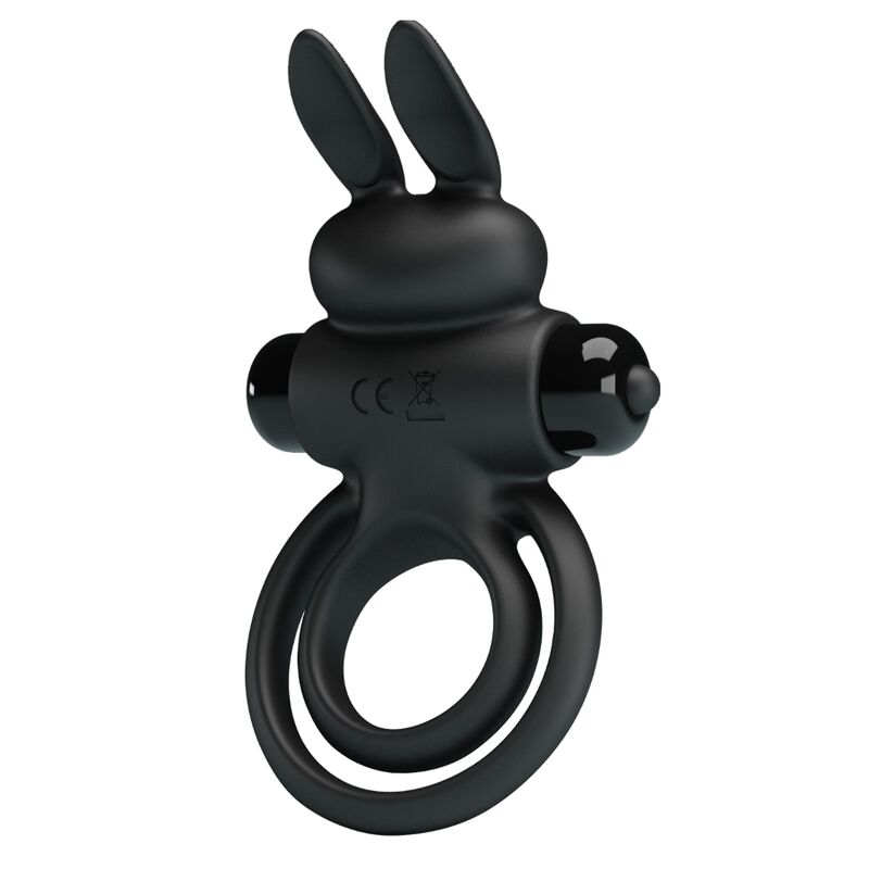 Pretty Love - Anillo Vibrador Iii Conejo Para Pene Negro 2 Pretty Love - Anillo Vibrador Iii Conejo Para Pene Negro - Imagen 2