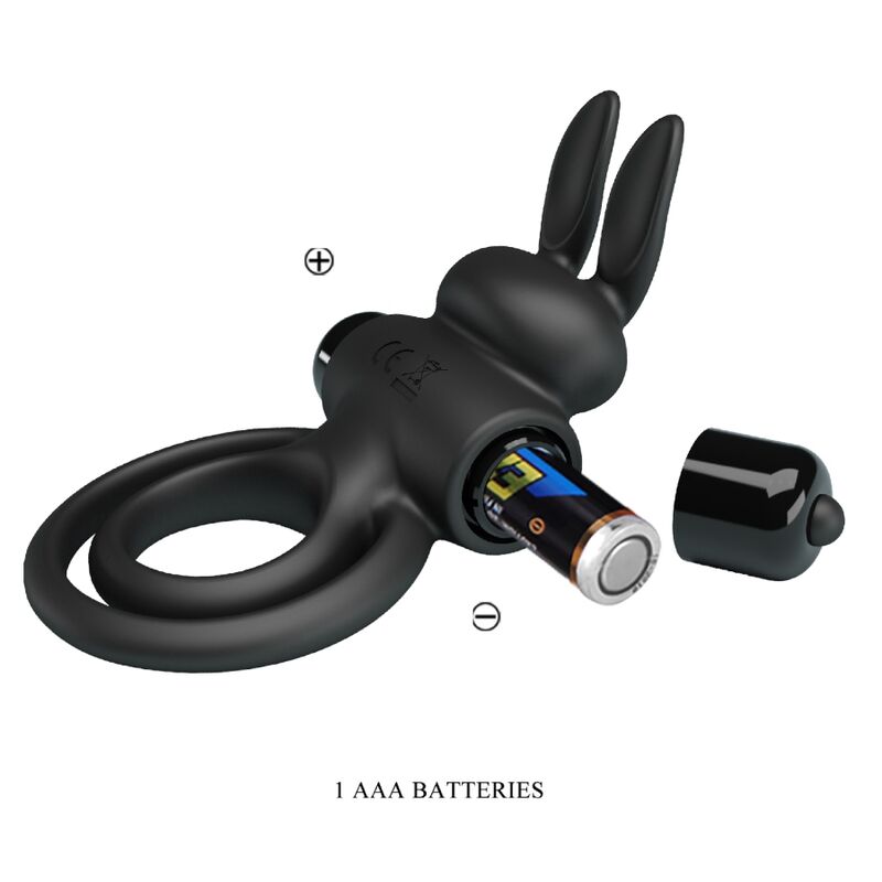Pretty Love - Anillo Vibrador Iii Conejo Para Pene Negro 8 Pretty Love - Anillo Vibrador Iii Conejo Para Pene Negro - Imagen 8