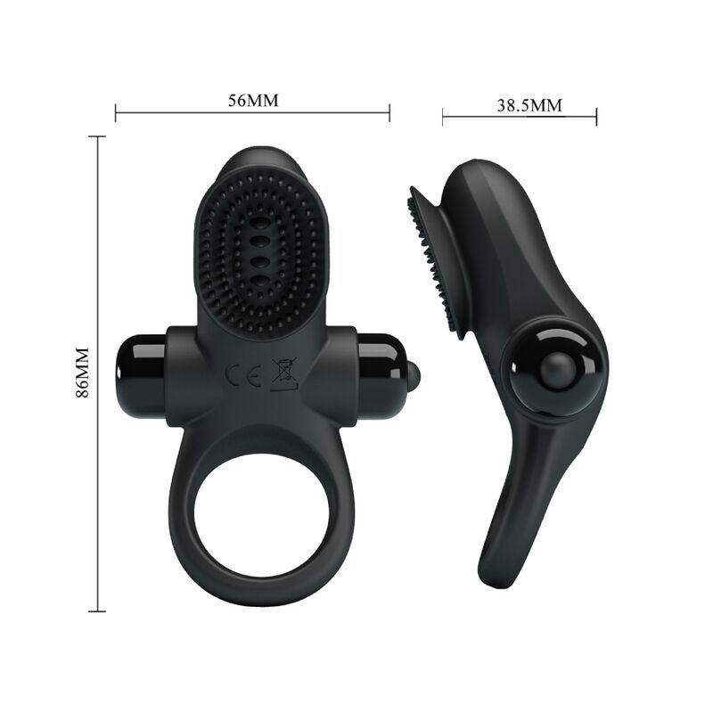 Pretty Love - Anillo Vibrador Ii Para Pene Negro 6 Pretty Love - Anillo Vibrador Ii Para Pene Negro - Imagen 6