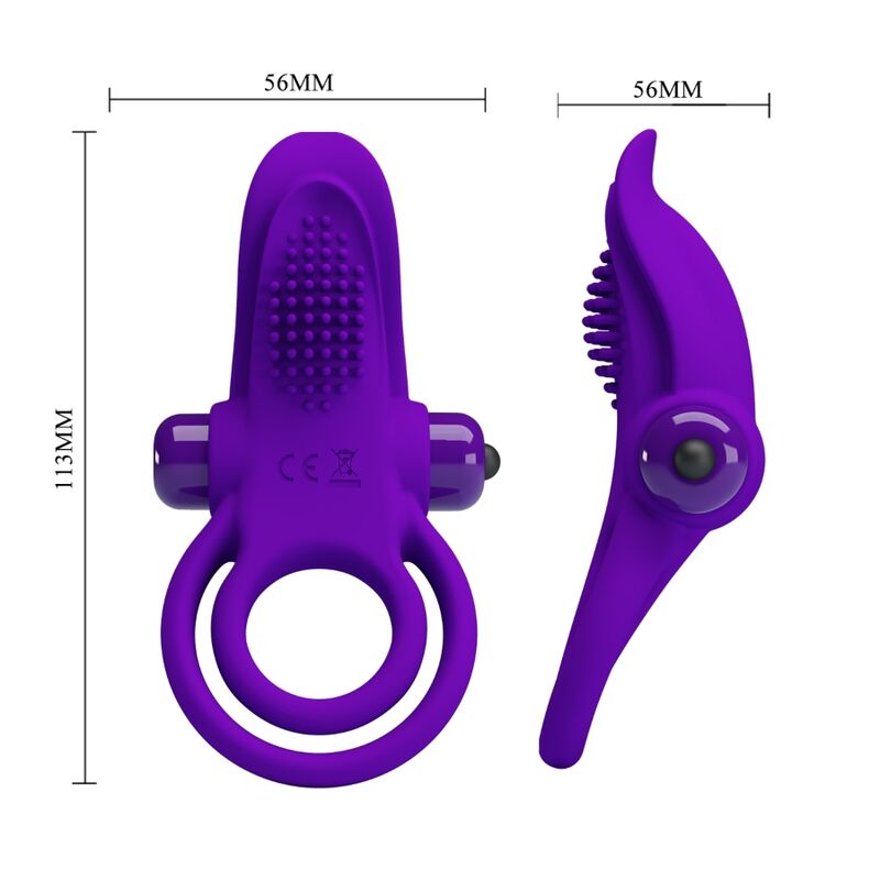 Pretty Love - Anillo Vibrador Para Pene Morado 6 Pretty Love - Anillo Vibrador Para Pene Morado - Imagen 6
