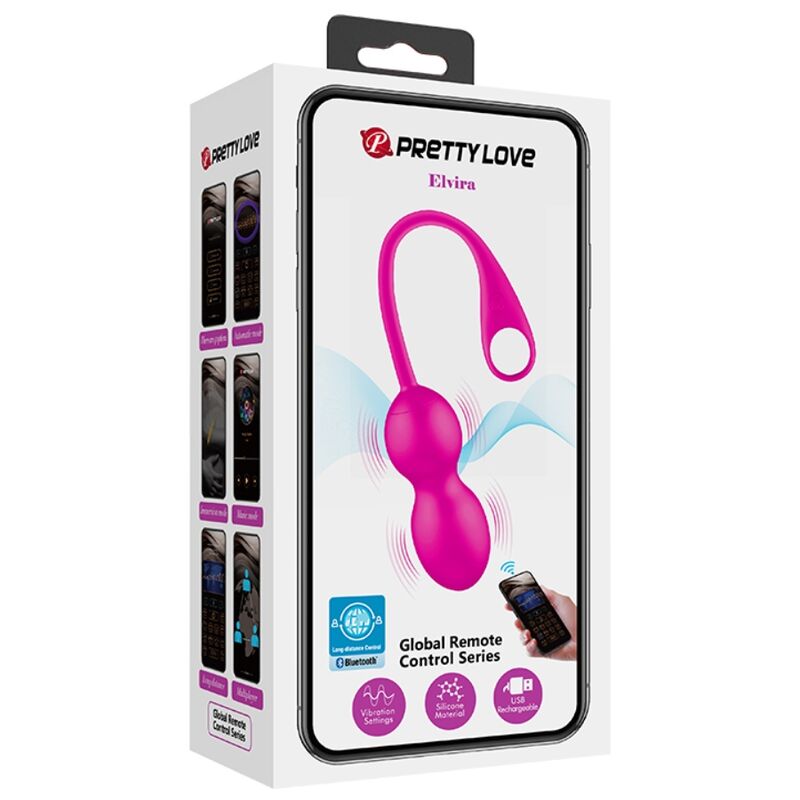 Pretty Love - Elvira Bolas Vibradoras Recargable Rosa 14 Pretty Love - Elvira Bolas Vibradoras Recargable Rosa - Imagen 14